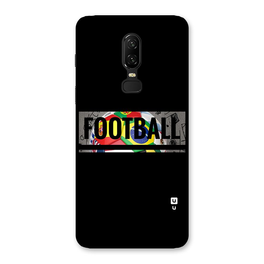 Football Typography Back Case for OnePlus 6