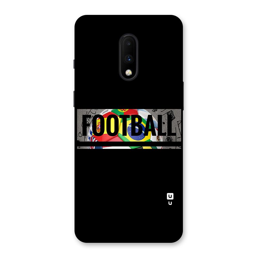 Football Typography Back Case for OnePlus 7
