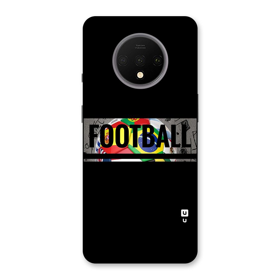 Football Typography Back Case for OnePlus 7T