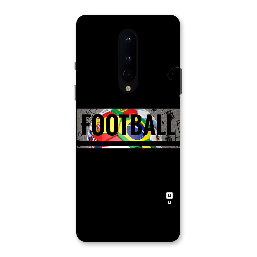 Football Typography Back Case for OnePlus 8