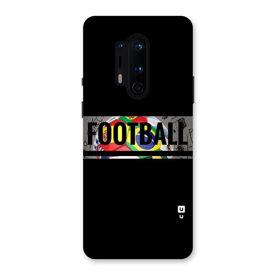 Football Typography Back Case for OnePlus 8 Pro