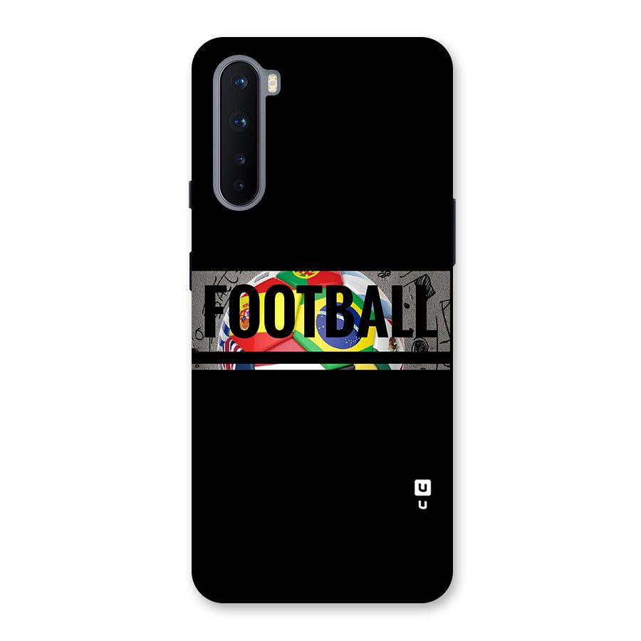 Football Typography Back Case for OnePlus Nord