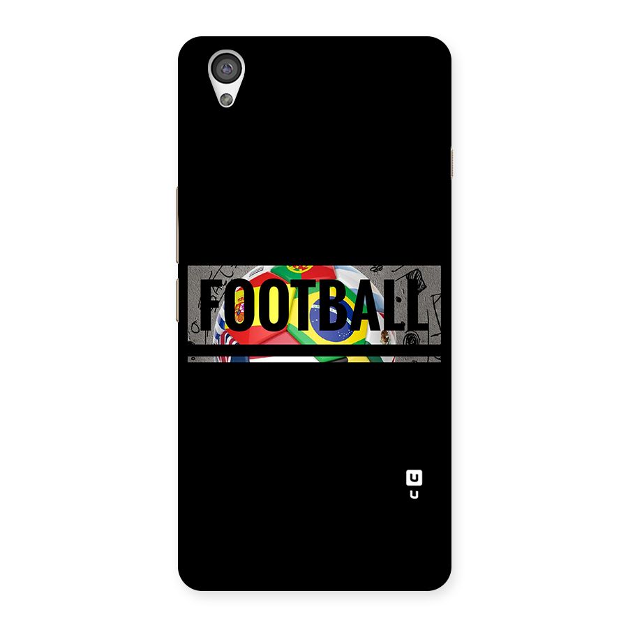 Football Typography Back Case for OnePlus X