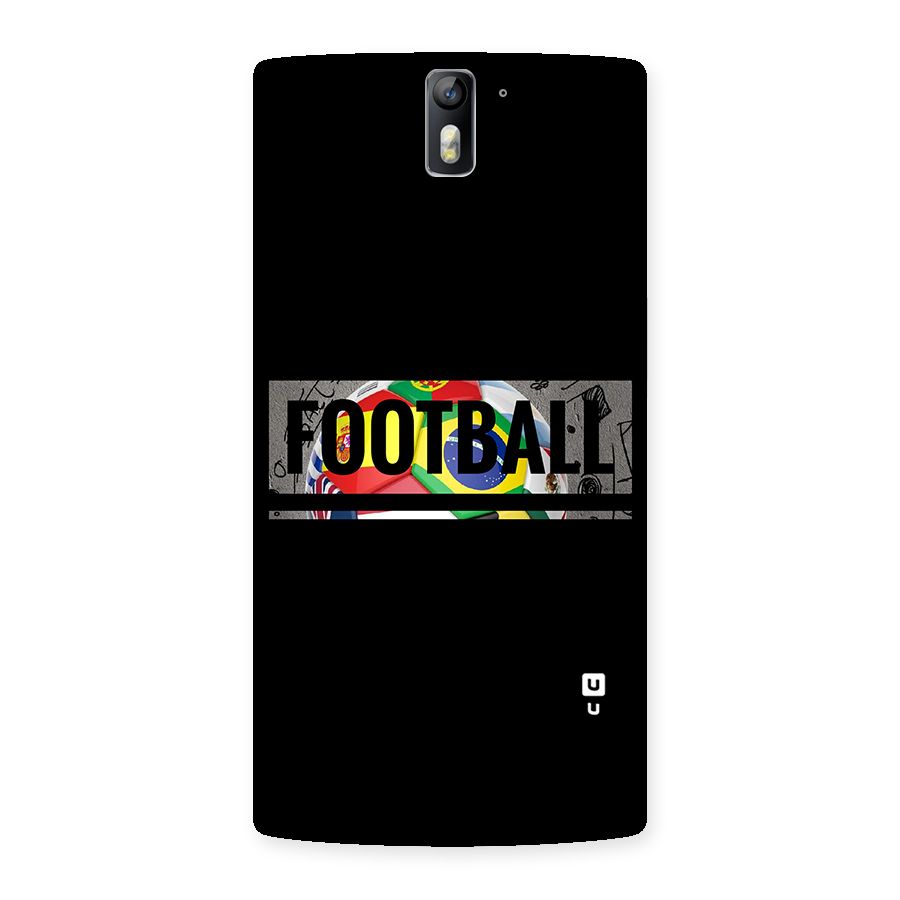 Football Typography Back Case for One Plus One