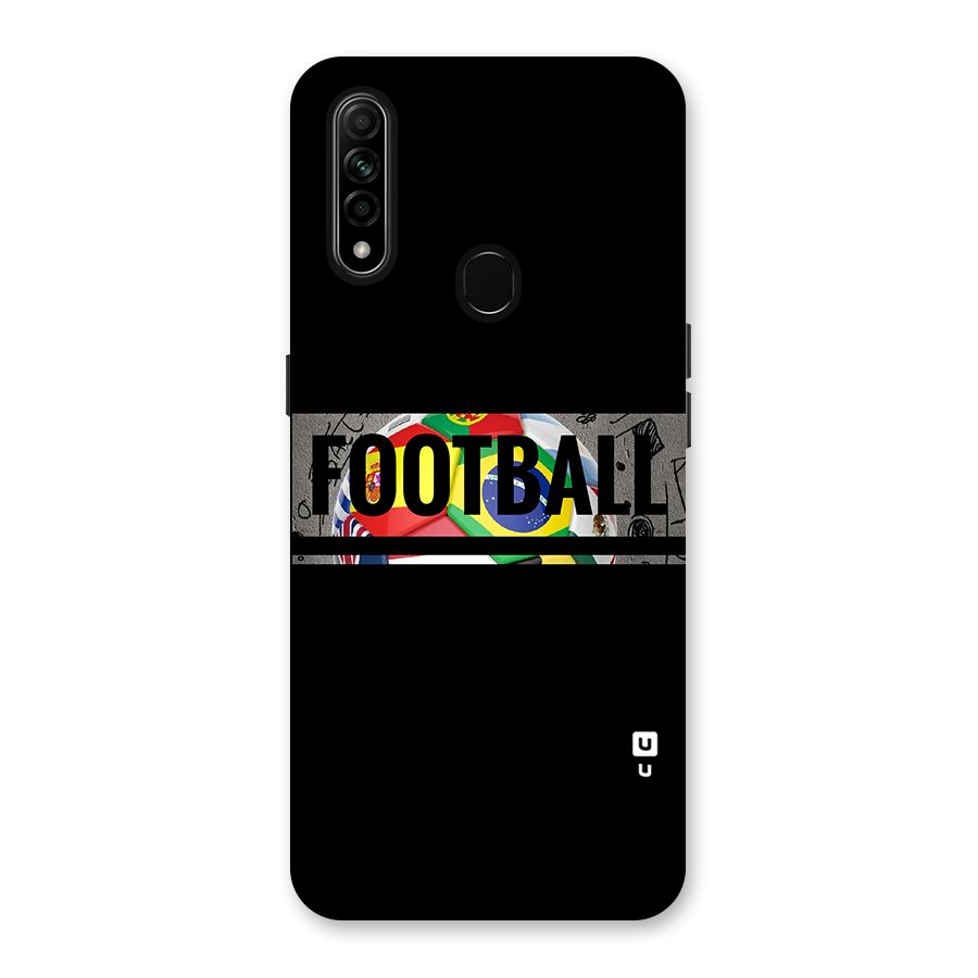 Football Typography Back Case for Oppo A31