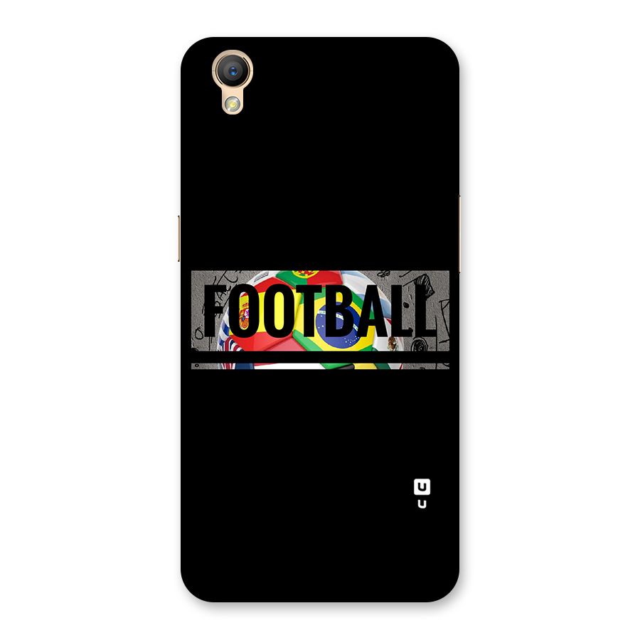 Football Typography Back Case for Oppo A37