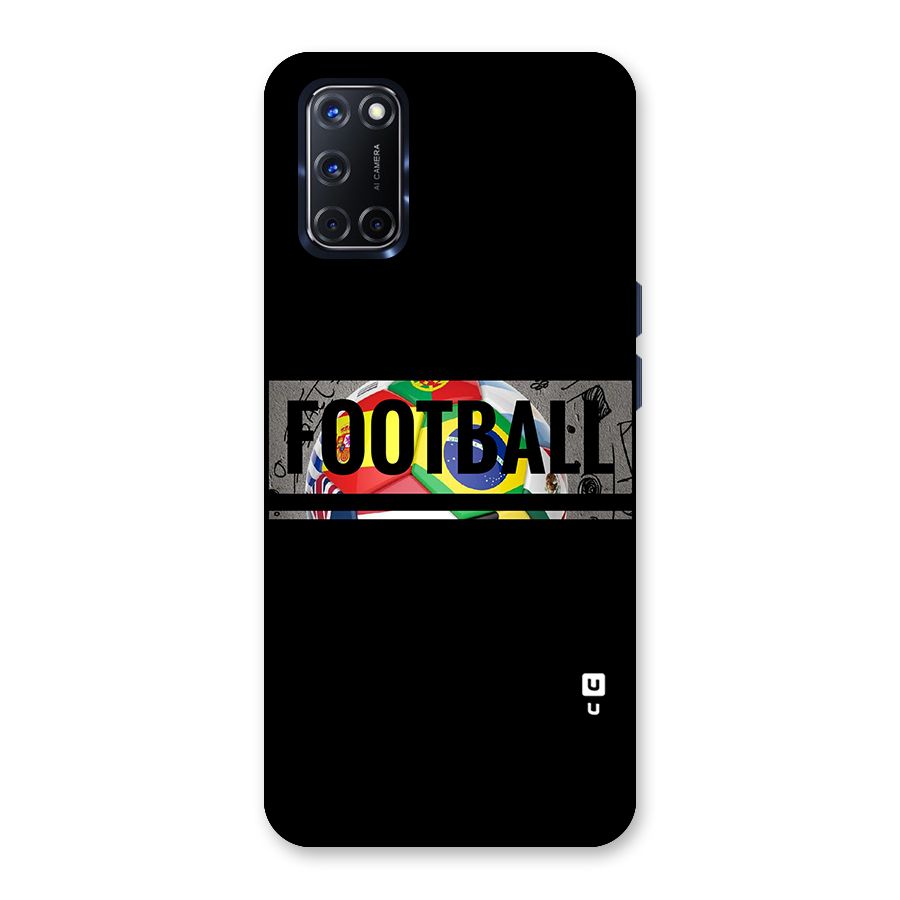 Football Typography Back Case for Oppo A52