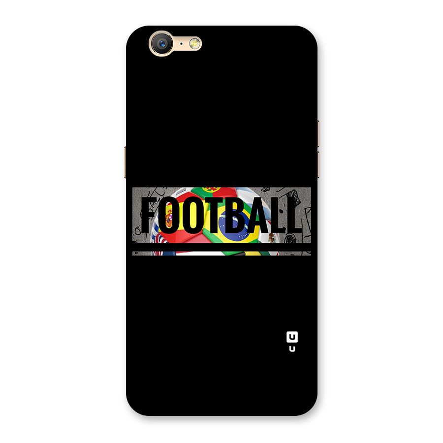 Football Typography Back Case for Oppo A57