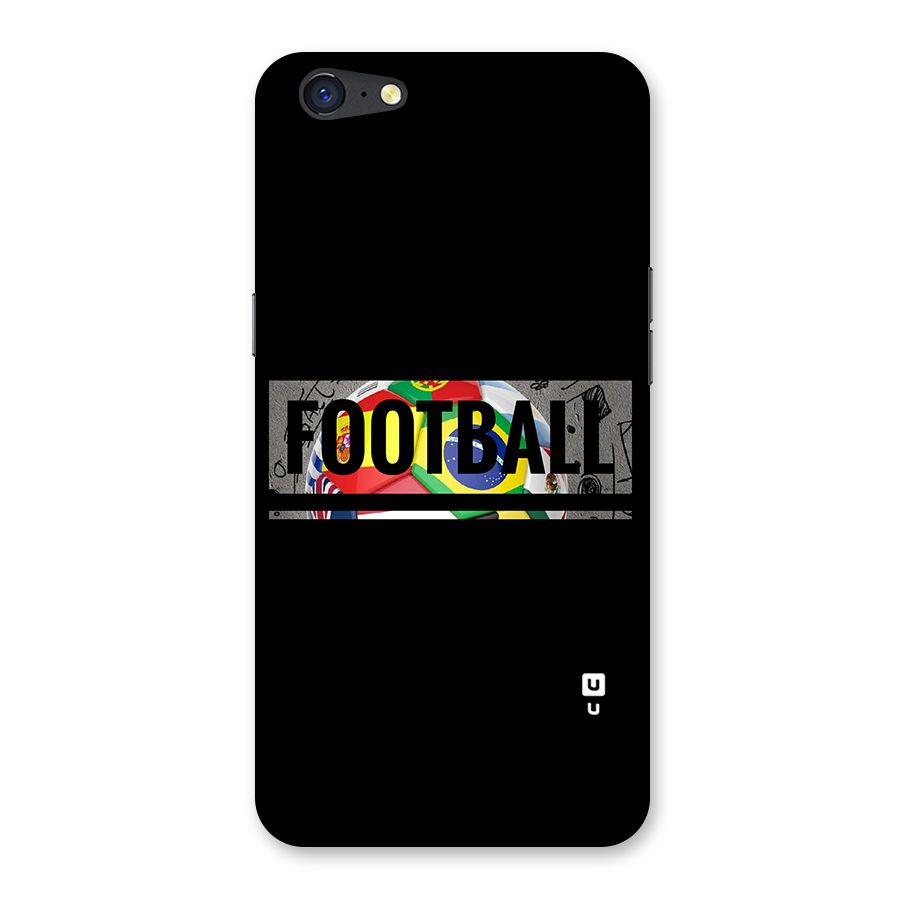 Football Typography Back Case for Oppo A71