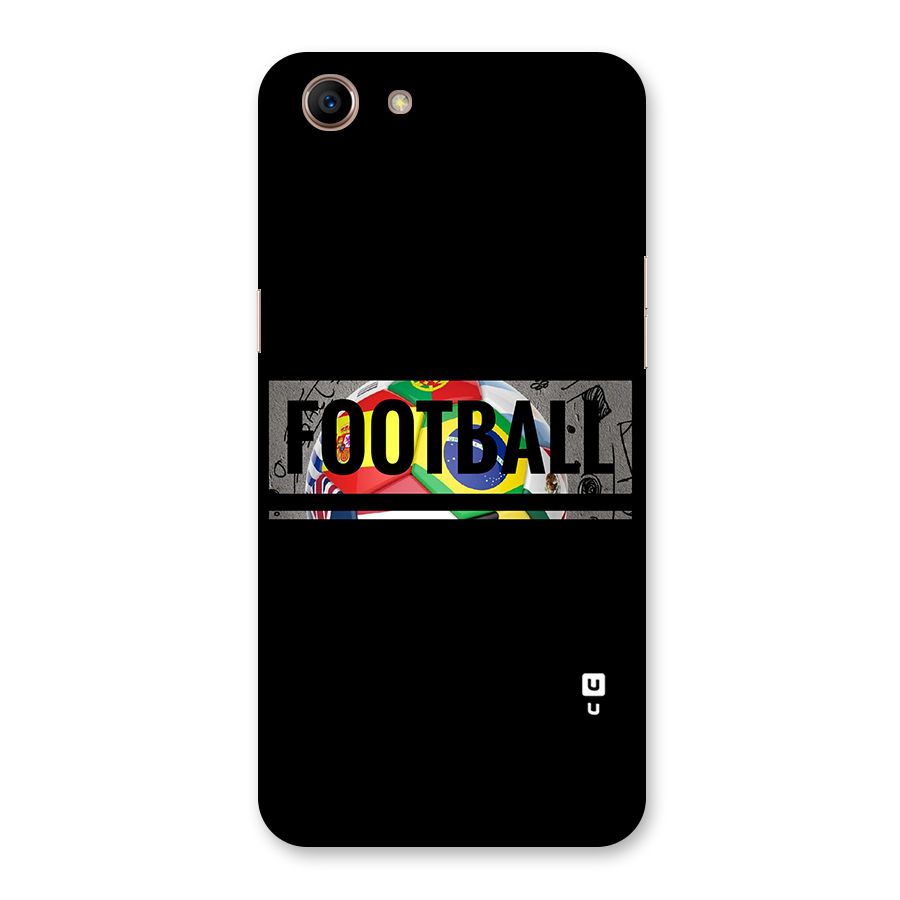 Football Typography Back Case for Oppo A83 (2018)