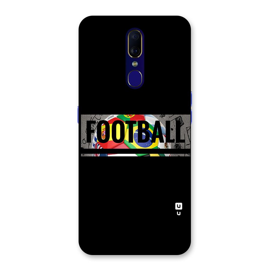 Football Typography Back Case for Oppo A9