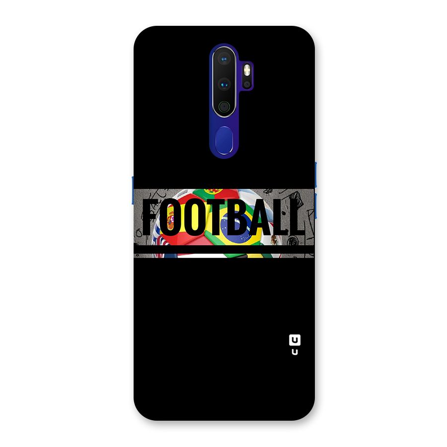 Football Typography Back Case for Oppo A9 (2020)