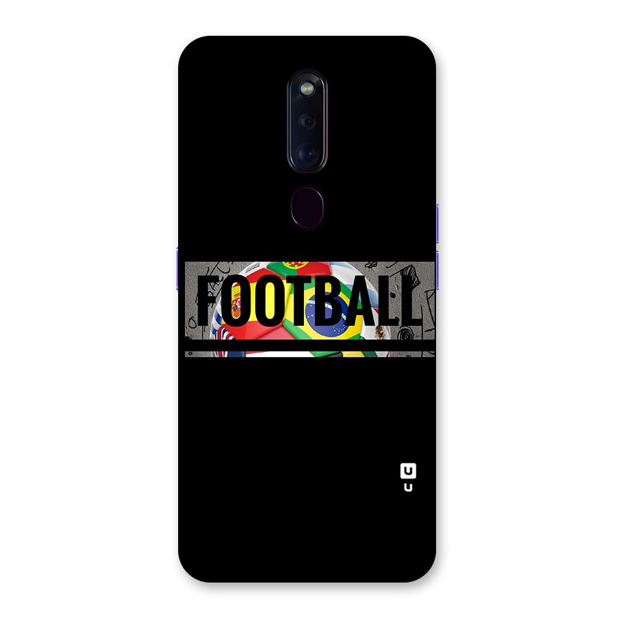 Football Typography Back Case for Oppo F11 Pro