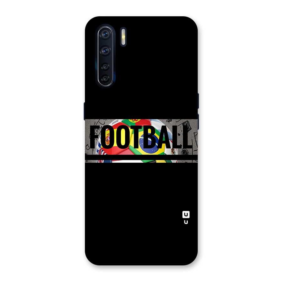 Football Typography Back Case for Oppo F15