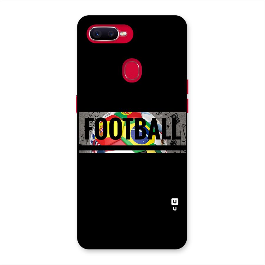 Football Typography Back Case for Oppo F9 Pro