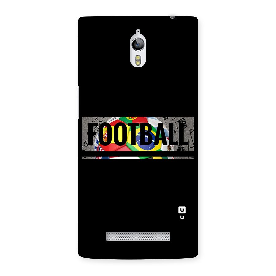 Football Typography Back Case for Oppo Find 7