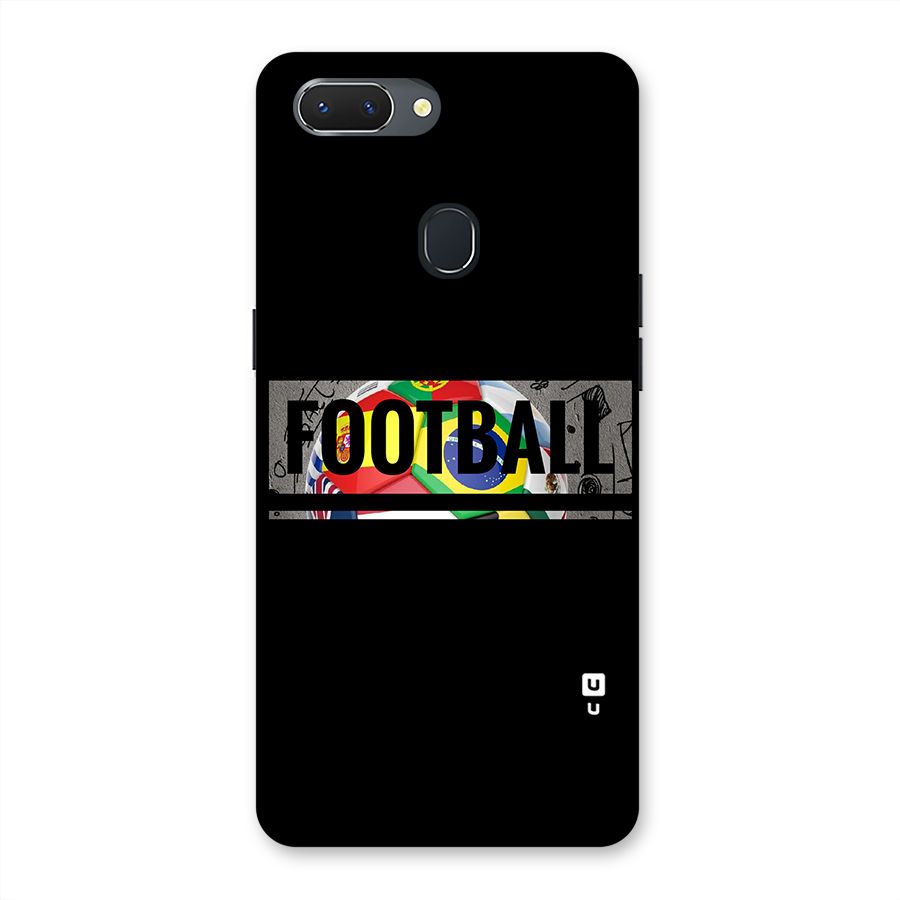 Football Typography Back Case for Oppo Realme 2