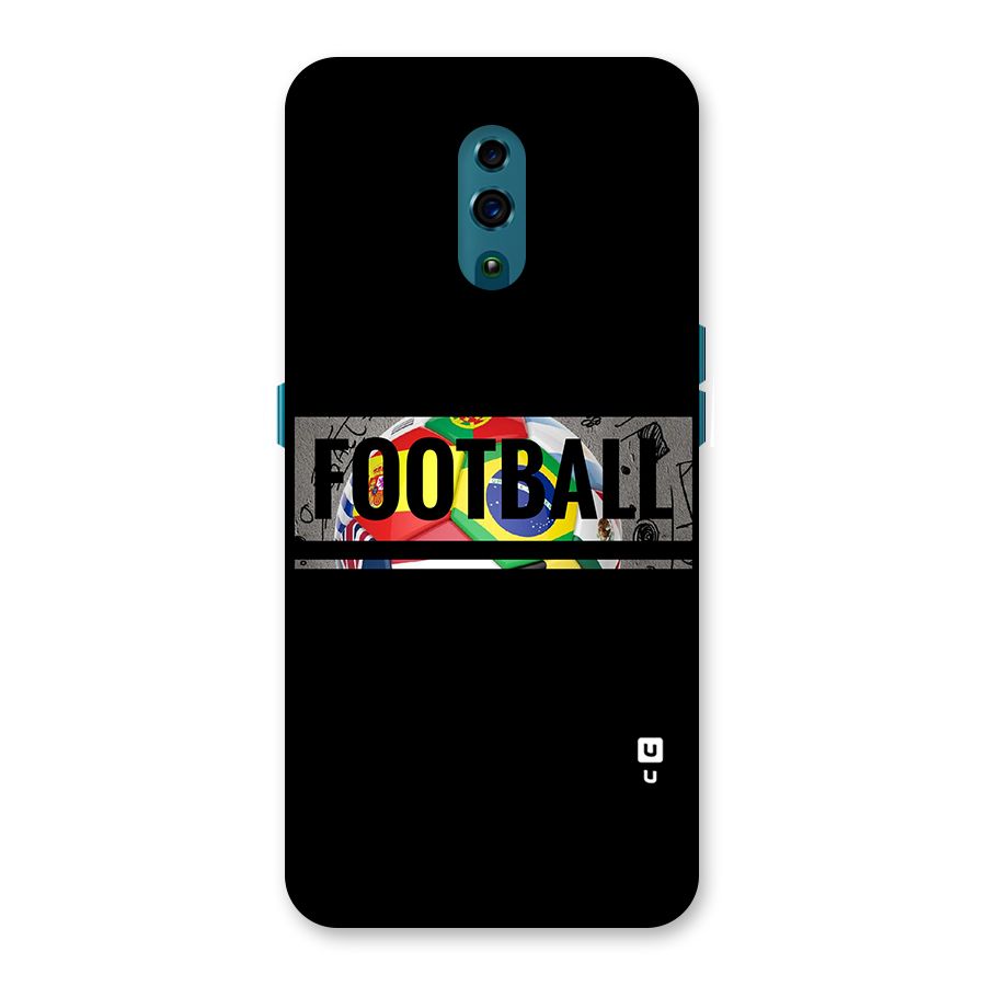 Football Typography Back Case for Oppo Reno