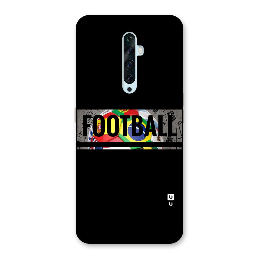 Football Typography Back Case for Oppo Reno2 Z
