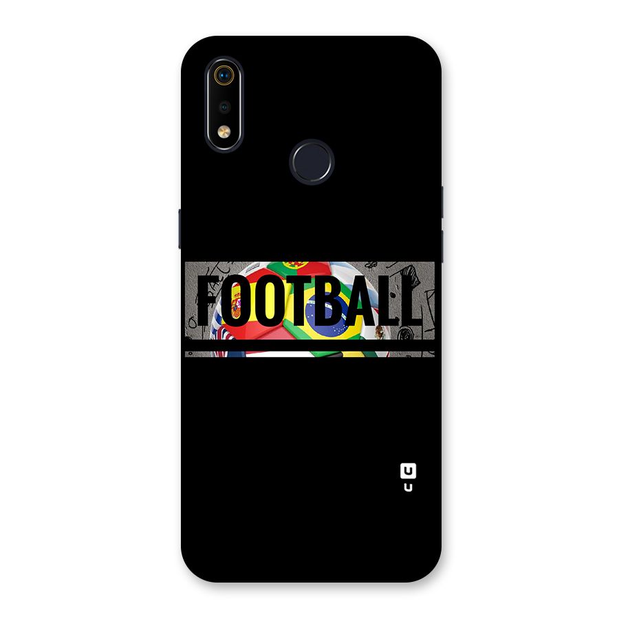 Football Typography Back Case for Realme 3i
