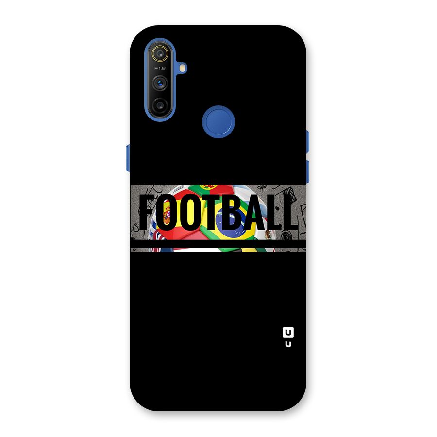 Football Typography Back Case for Realme Narzo 10A