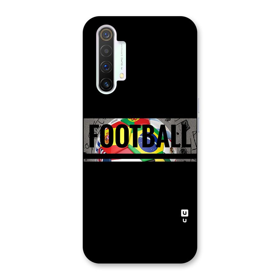 Football Typography Back Case for Realme X3