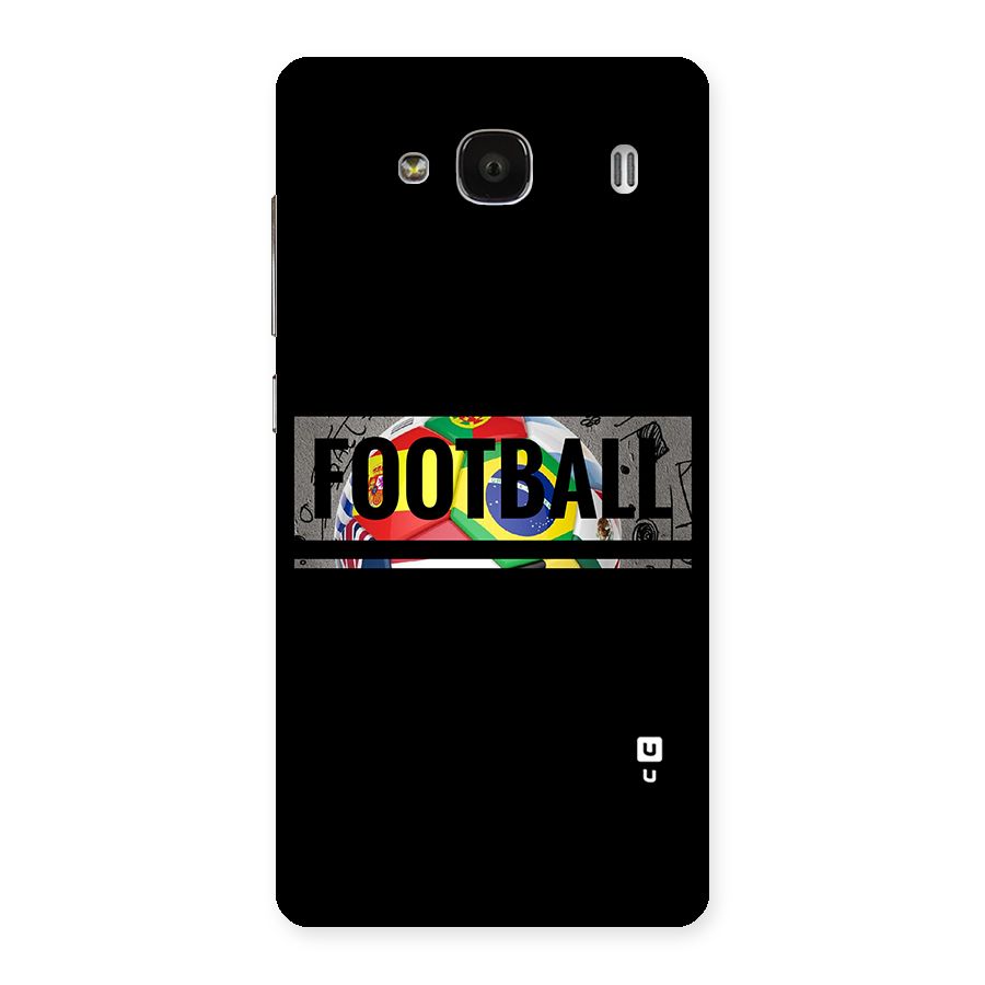 Football Typography Back Case for Redmi 2 Prime