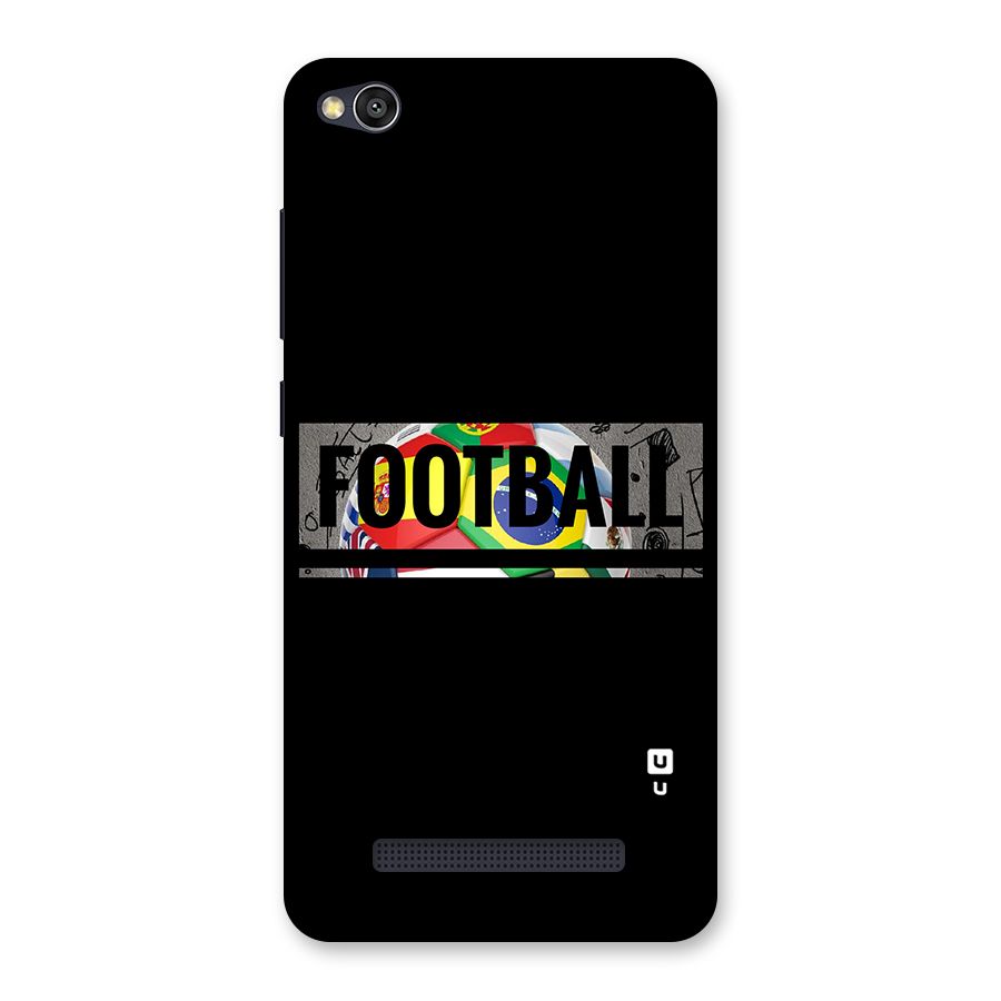 Football Typography Back Case for Redmi 4A