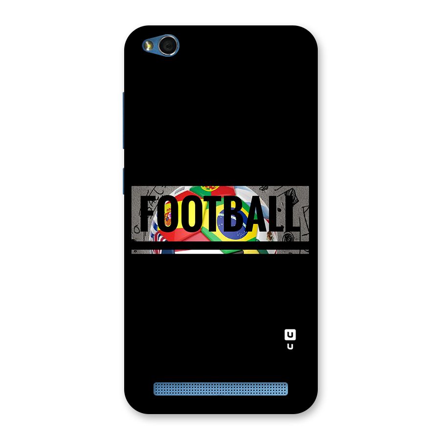 Football Typography Back Case for Redmi 5A