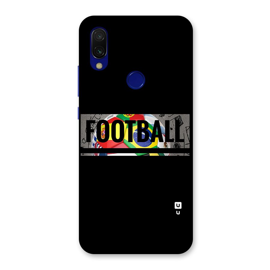 Football Typography Back Case for Redmi 7