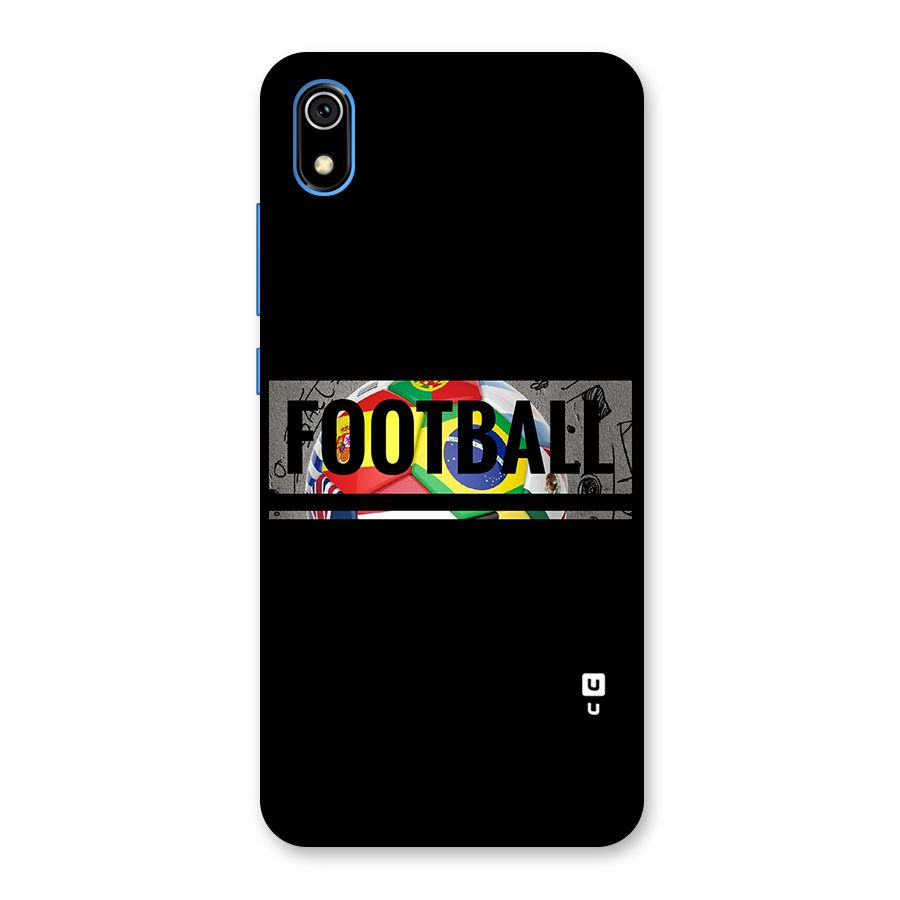Football Typography Back Case for Redmi 7A
