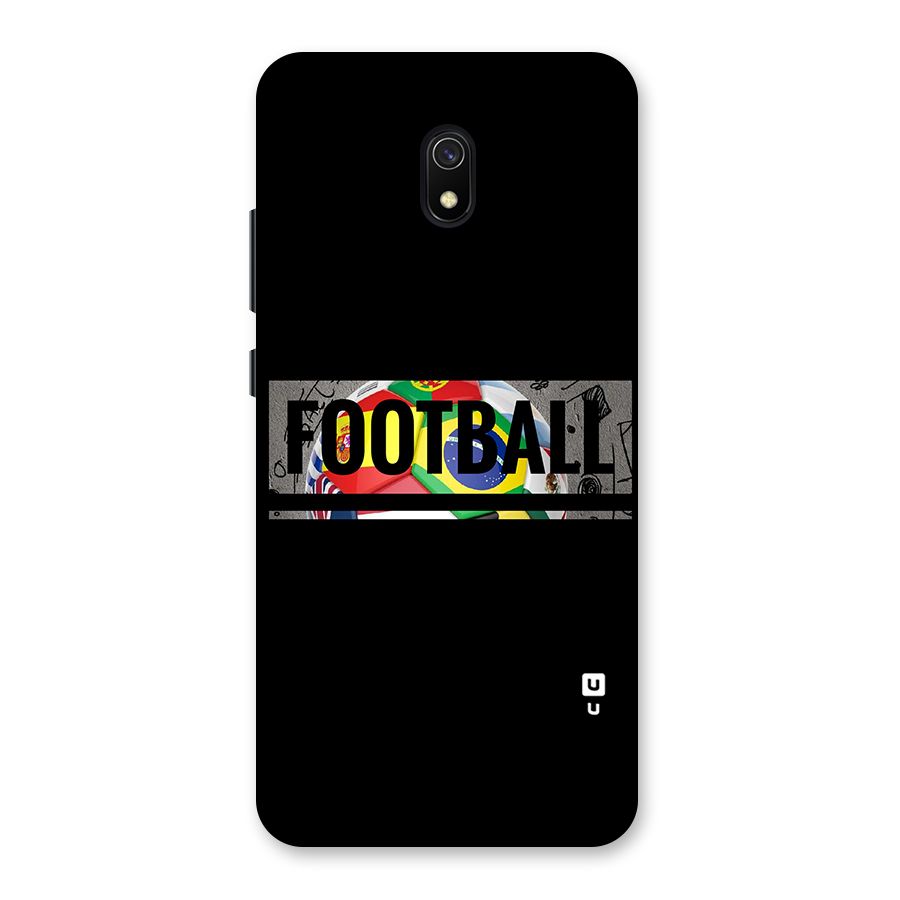 Football Typography Back Case for Redmi 8A