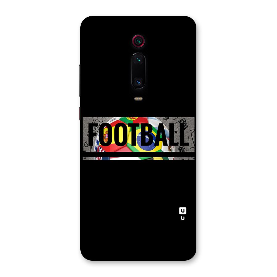 Football Typography Back Case for Redmi K20