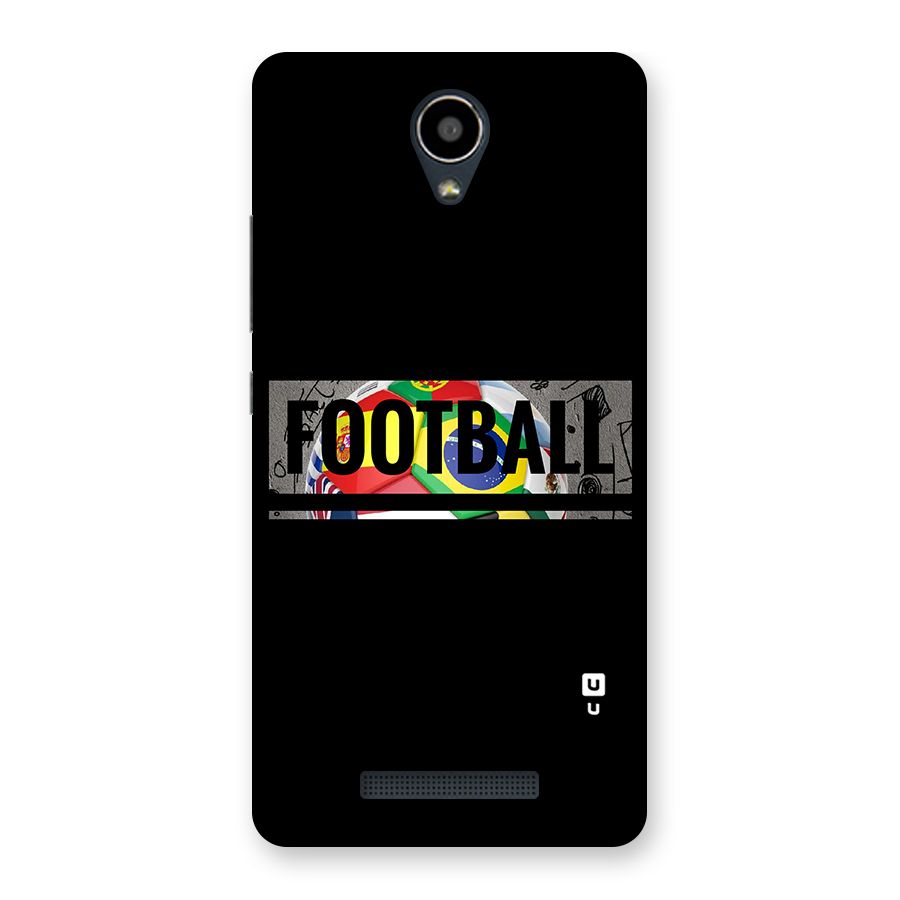 Football Typography Back Case for Redmi Note 2