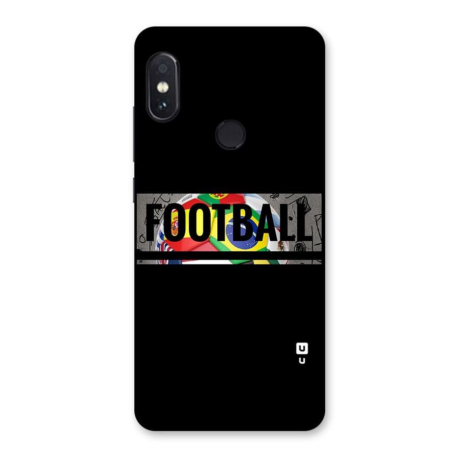 Football Typography Back Case for Redmi Note 5 Pro