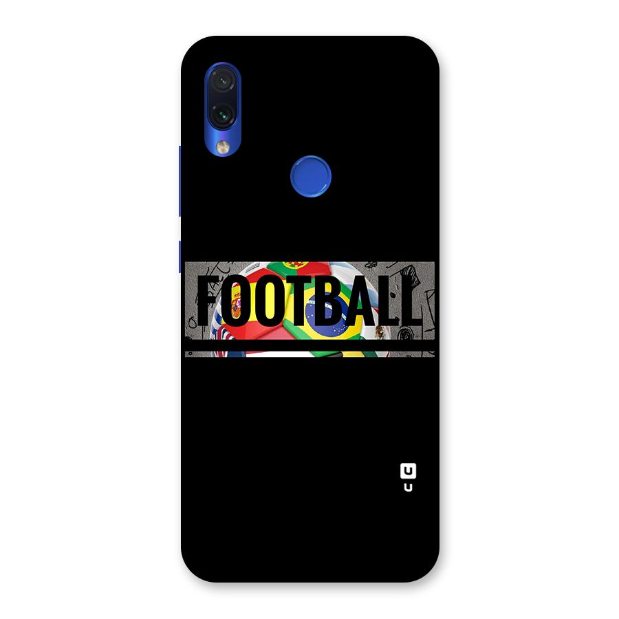 Football Typography Back Case for Redmi Note 7