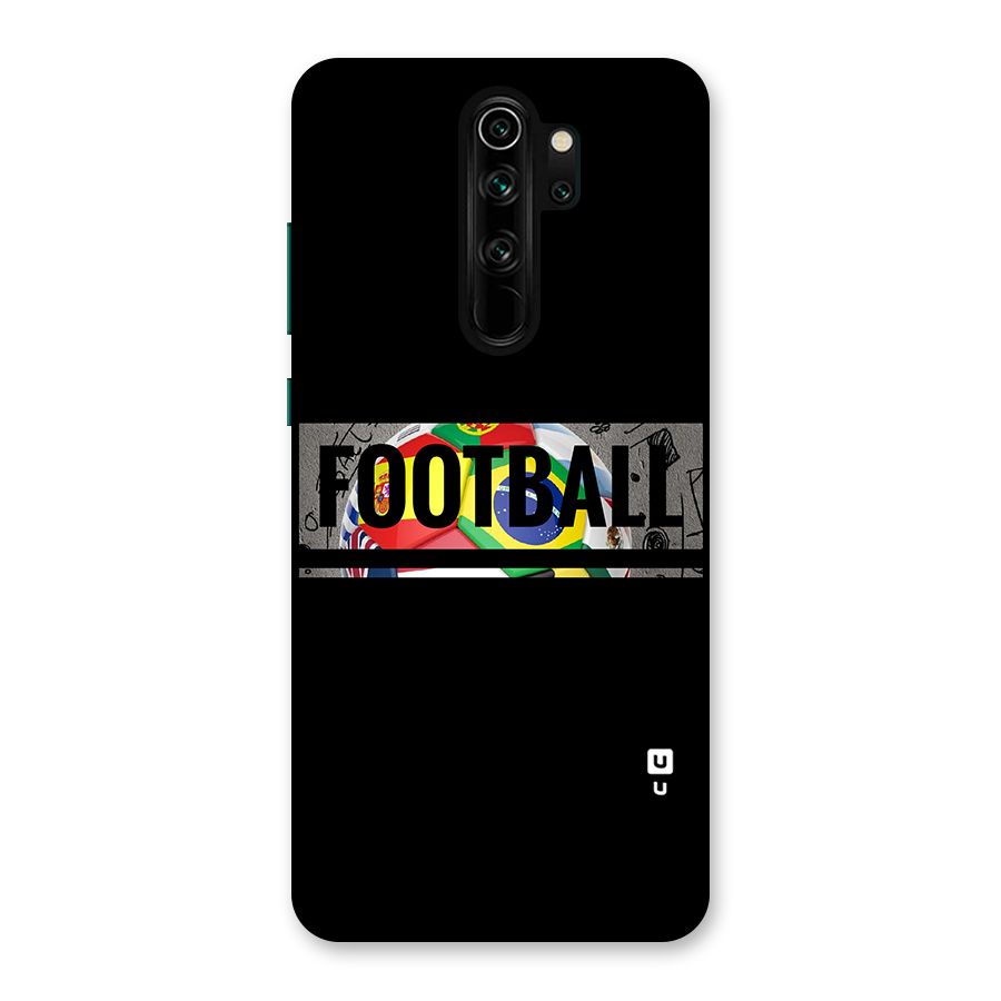 Football Typography Back Case for Redmi Note 8 Pro