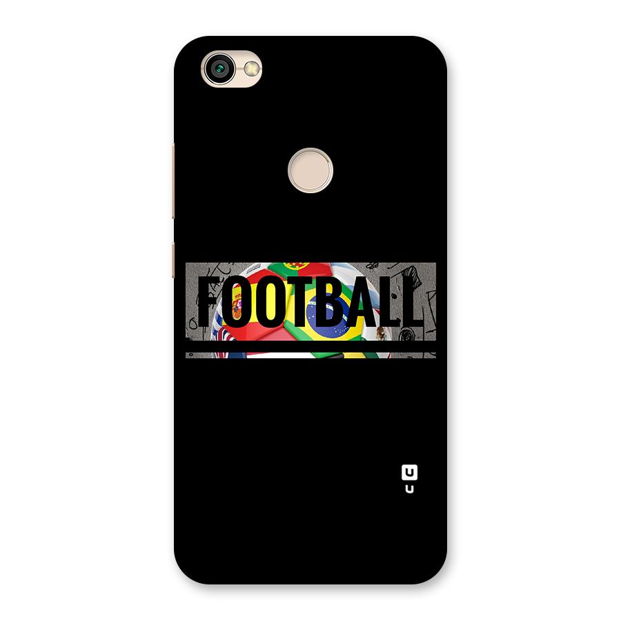 Football Typography Back Case for Redmi Y1 2017