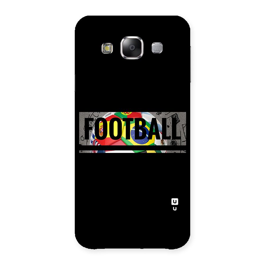 Football Typography Back Case for Samsung Galaxy E5