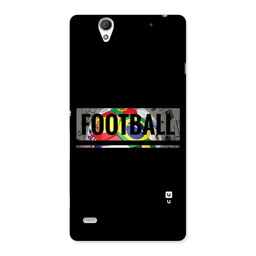 Football Typography Back Case for Sony Xperia C4