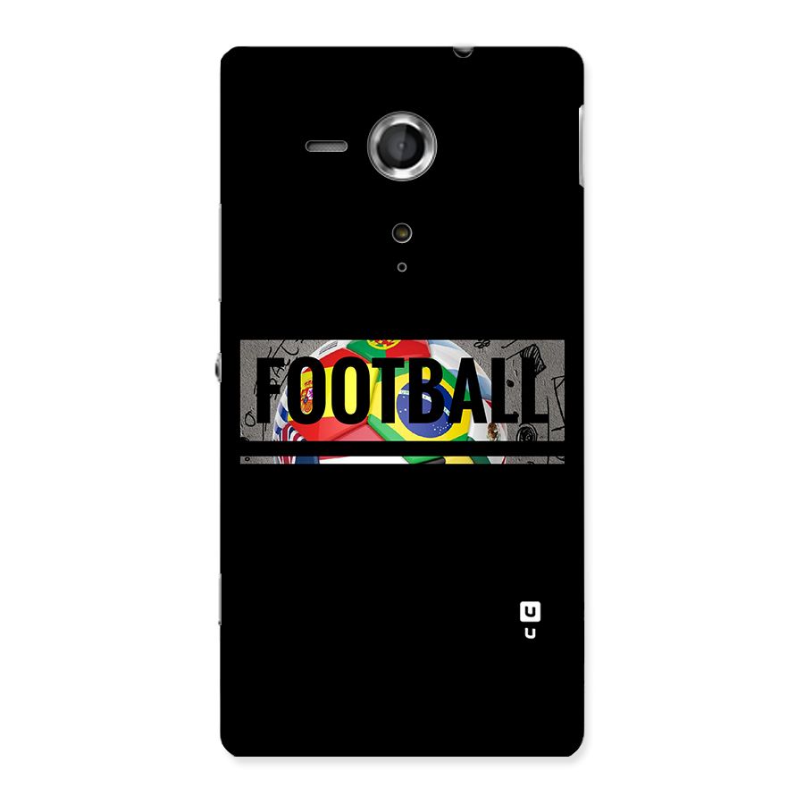 Football Typography Back Case for Sony Xperia SP