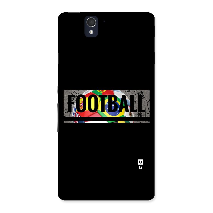 Football Typography Back Case for Sony Xperia Z