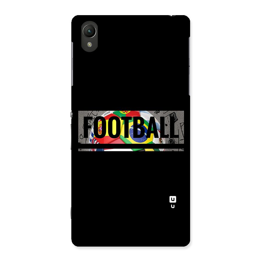 Football Typography Back Case for Sony Xperia Z2