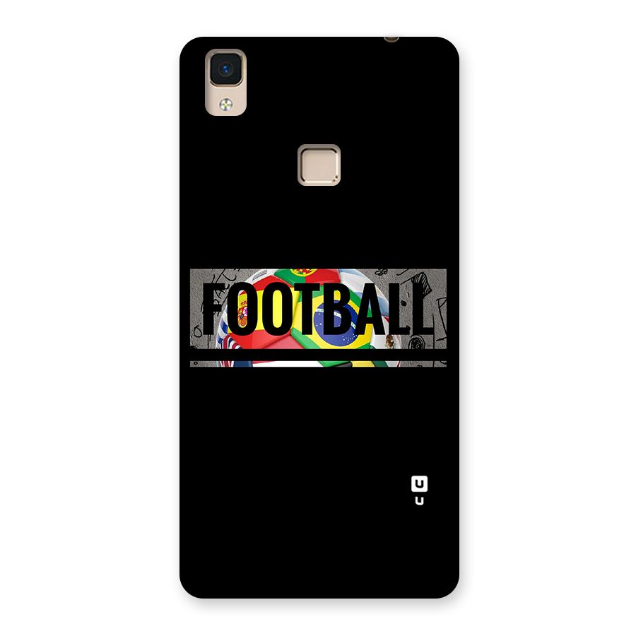 Football Typography Back Case for V3 Max