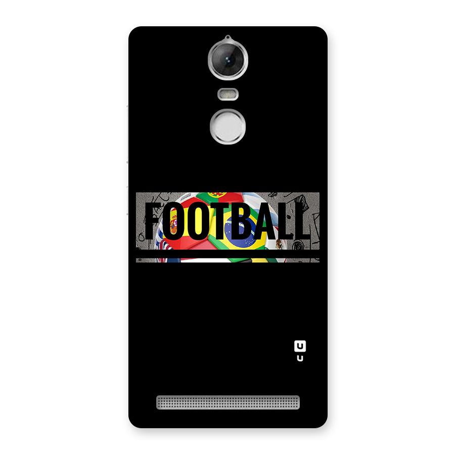 Football Typography Back Case for Vibe K5 Note