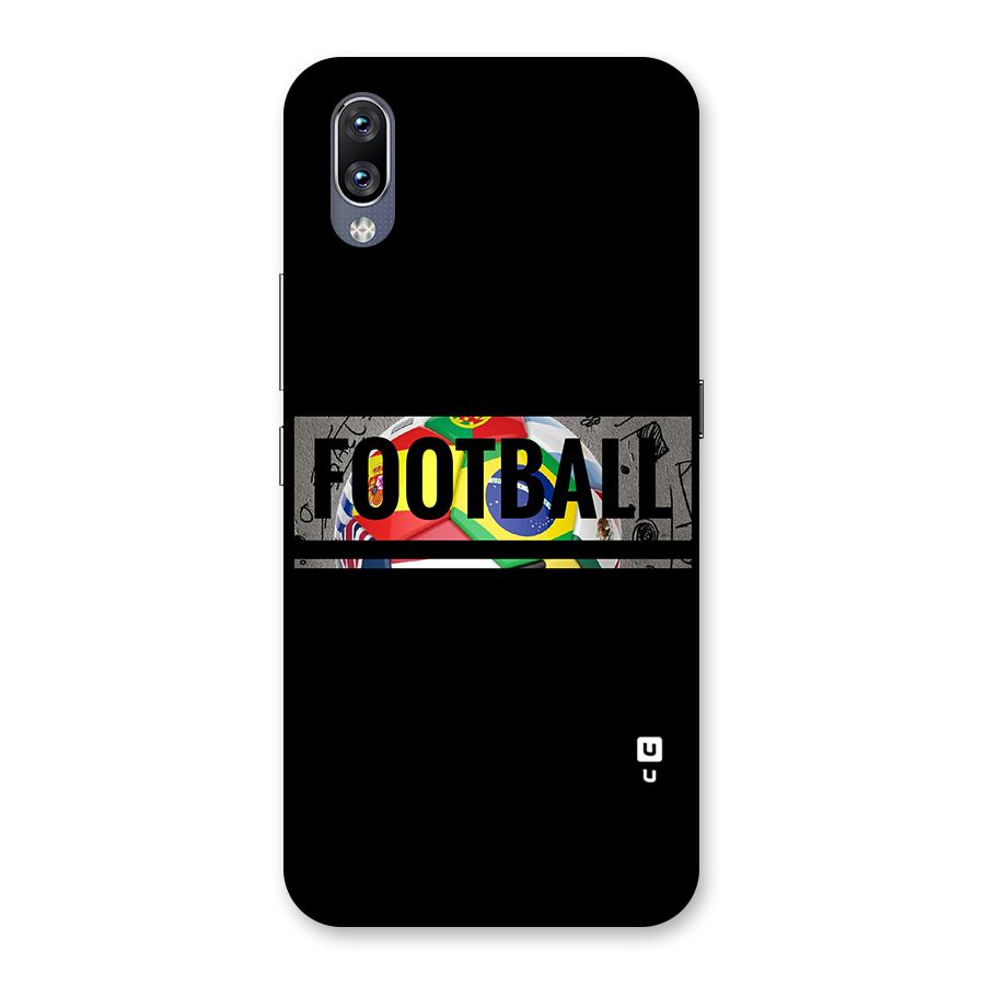 Football Typography Back Case for Vivo NEX