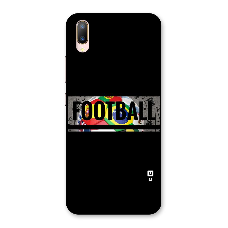 Football Typography Back Case for Vivo V11 Pro