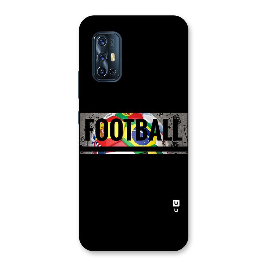 Football Typography Back Case for Vivo V17