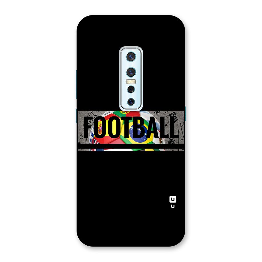 Football Typography Back Case for Vivo V17 Pro