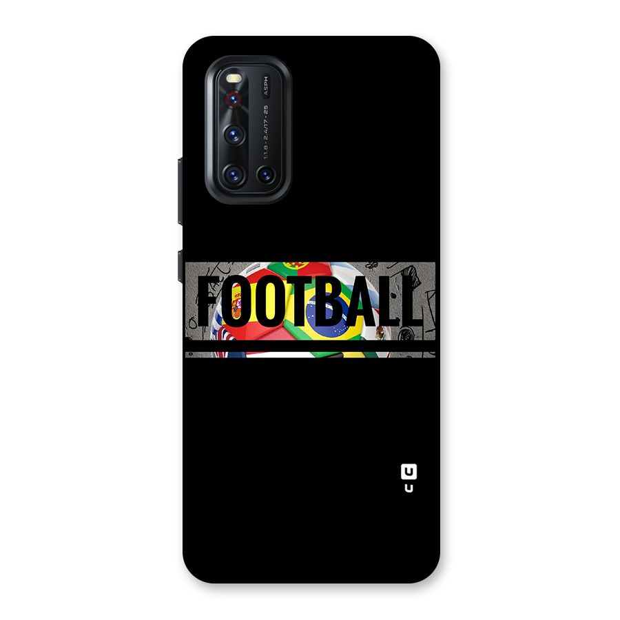 Football Typography Back Case for Vivo V19